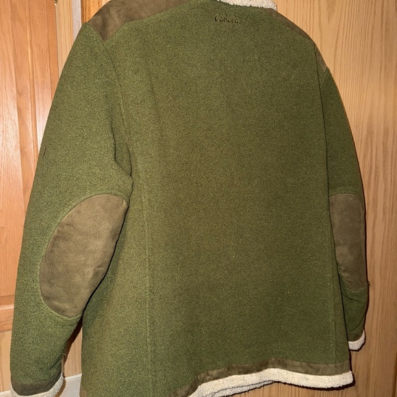 Vintage Cabela's Green and Cream Women's Jacket - Picture 3 of 4